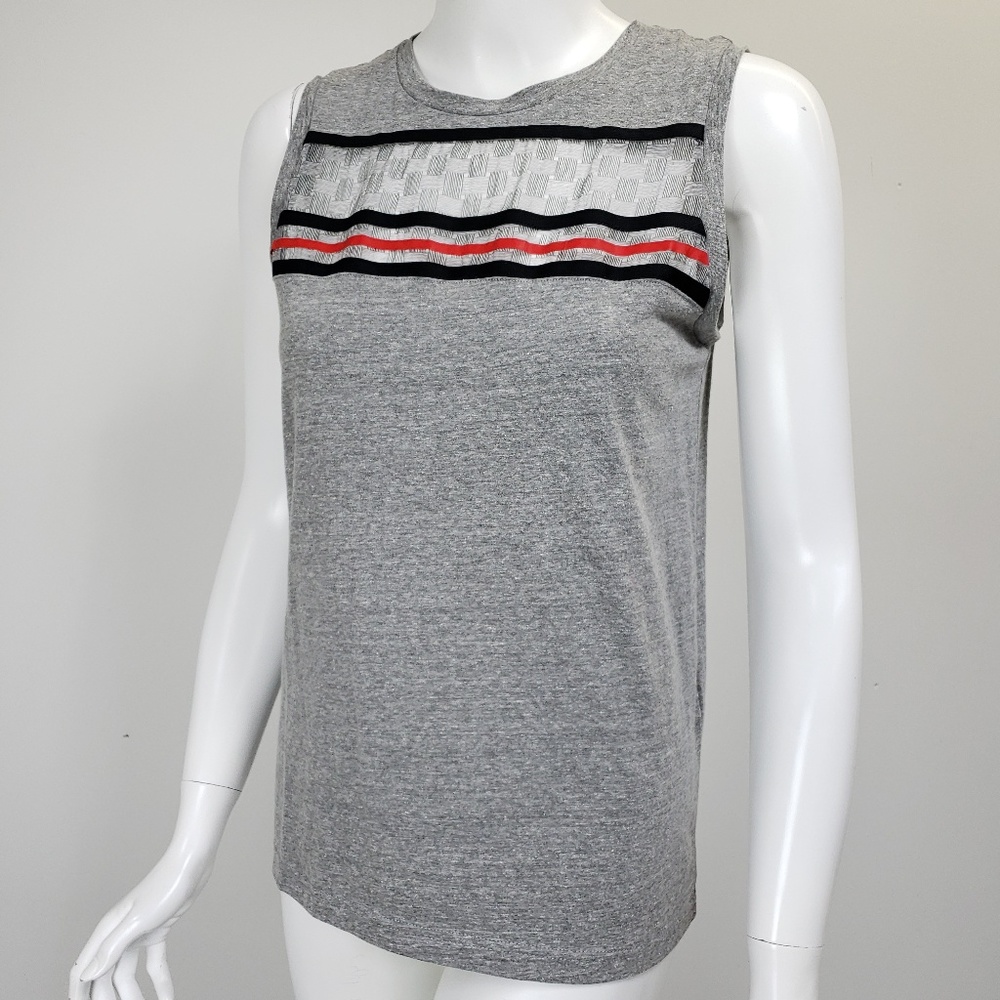 Elizabeth & James Gray Silk Trim Tank